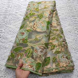 Nigerian Damask Tulle Lace Fabric