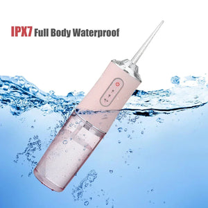 Portable Water Flosser Teeth Cleaner with 4 Tips