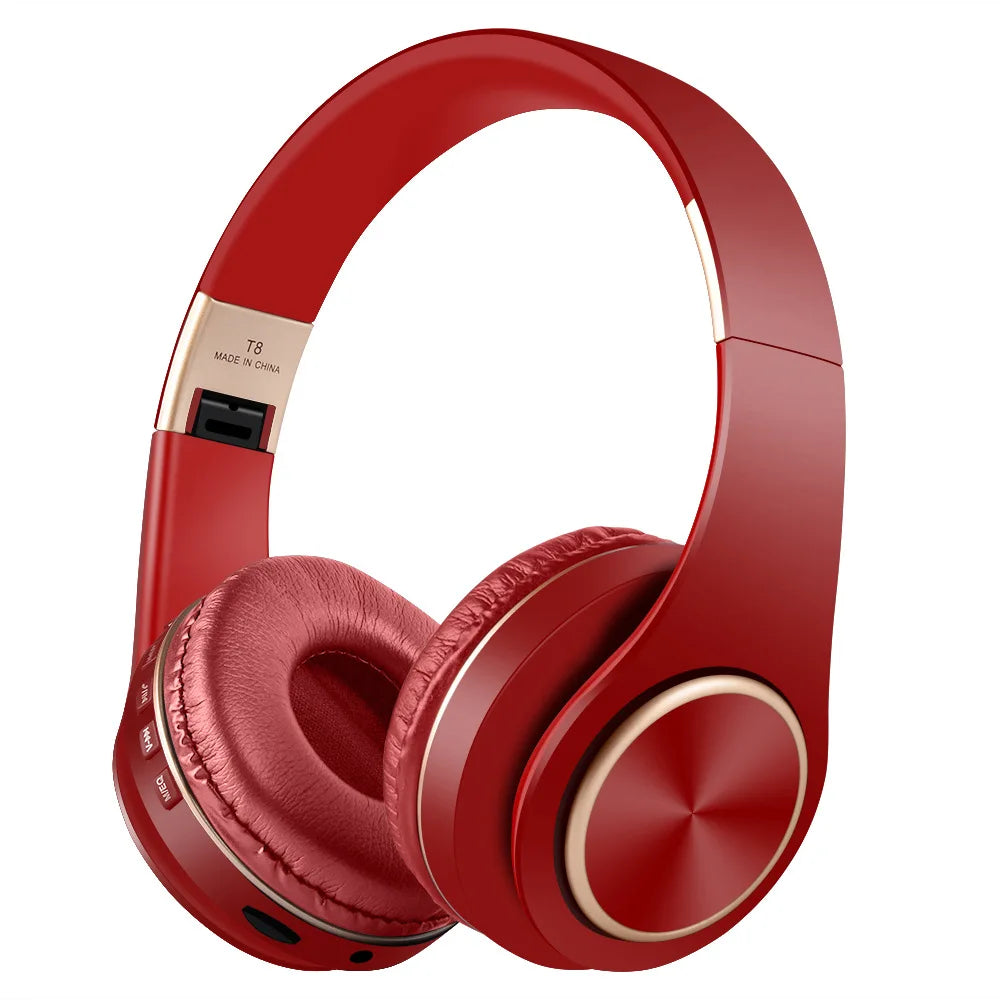T8 Noise Canceling Foldable Gamer Girl Wireless Headphone