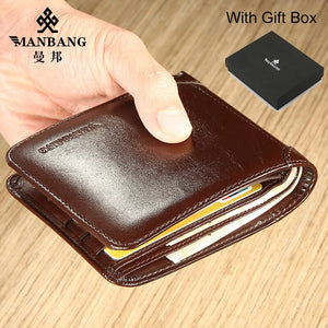 Genuine Leather Original Tri-Fold Wallet