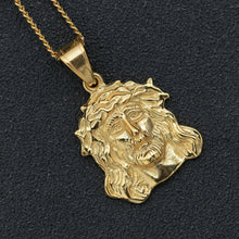 Gold color 316L Stainless Steel Jesus Charm Necklace