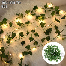 Green Leaf Ivy Vine With LED Lights String
