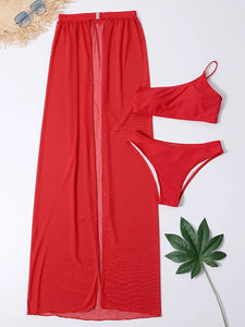 3Pce One Shoulder Bikini