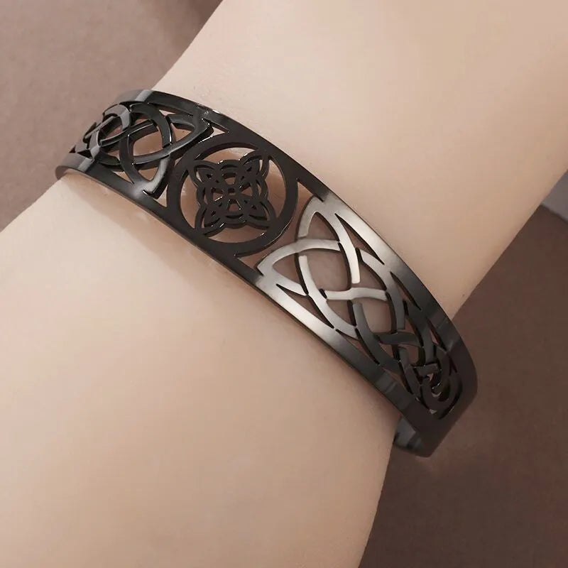 Witch Knot Cuff Stainless Steel Bracelet