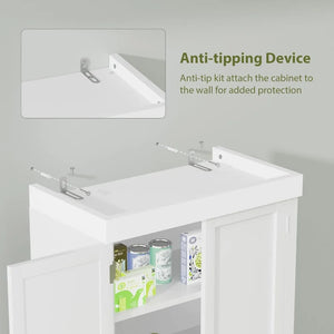 Freestanding Pantry Drawer and 4 Adjustable Shelves