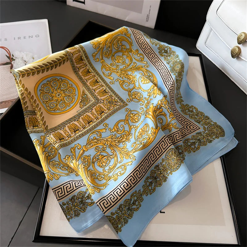 Printed Pashmina Silk Scarf
