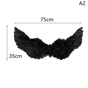 White Angel Feather Wings