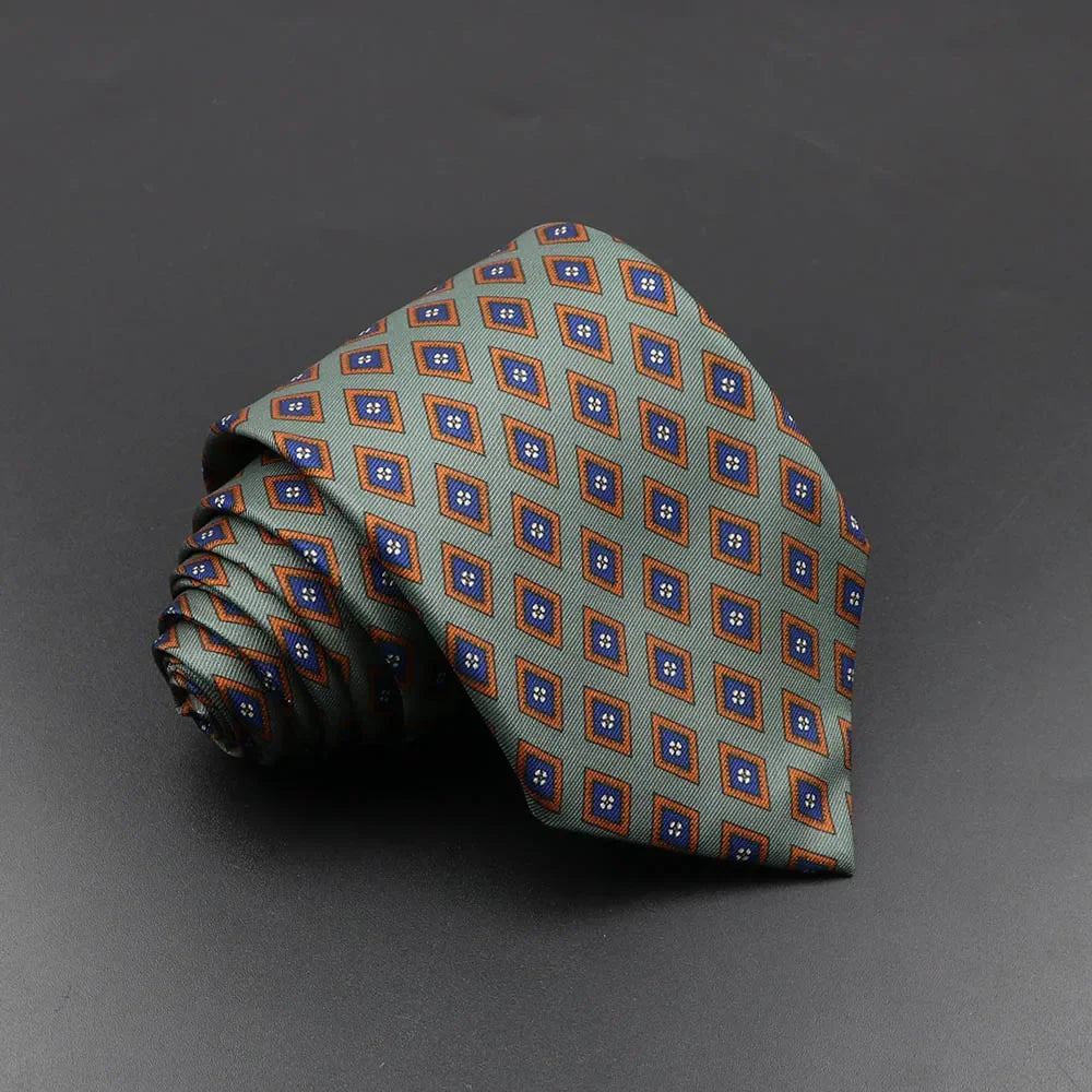 Silk 7.5cm Soft Colorful Novelty Necktie