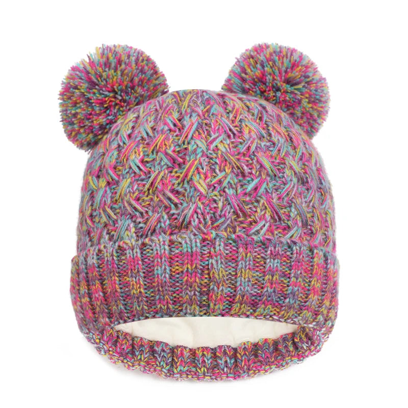 Knitted Hat Gloves Scarf Set