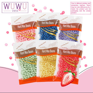 WUWUVISTA 100g/3.52oz Hot Wax Hair Removal Depilatory Beans for Wax Heaters