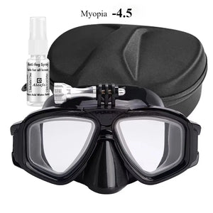 Tempered Lends Diving Mask with GoPro Mount
