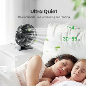 GAIATOP Portable USB 90° Adjustable Cooling Fan