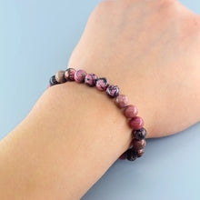 Natural Rhodizite Beaded Stretch Bracelet