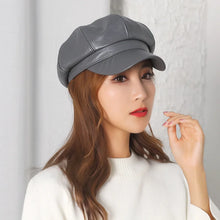 Faux Leather Adjustable Cap