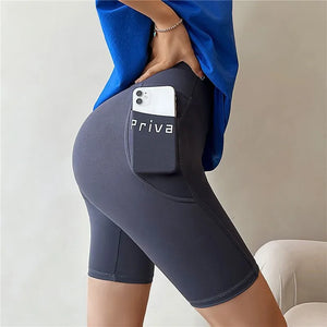 High Waist Casual Tight Shorts For Women