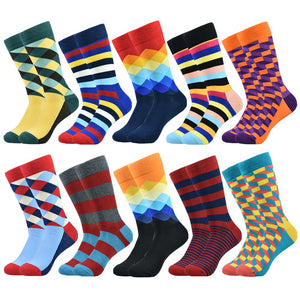 Colorful Designer Print Combed Cotton Socks