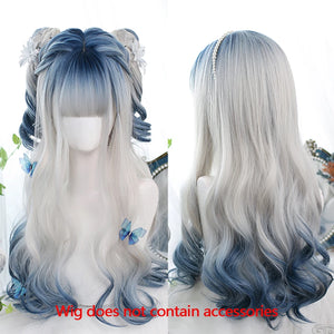 Synthetic Long Straight Lolita Wig with Bangs