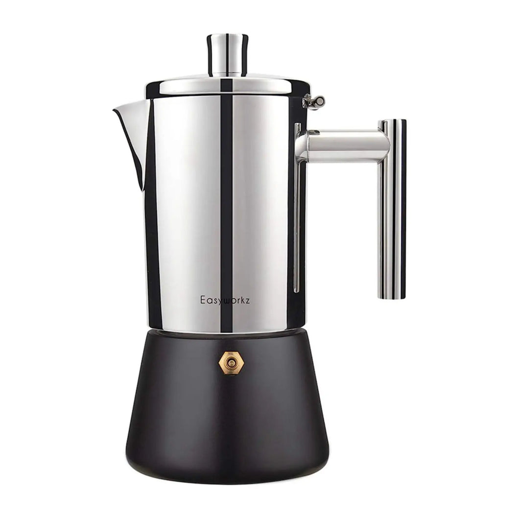 Easyworkz Diego Stovetop Espresso Maker Stainless Steel Italian Coffee Machine