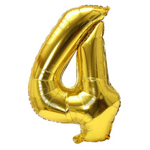 32inch Rainbow Gradient Number Foil Balloons