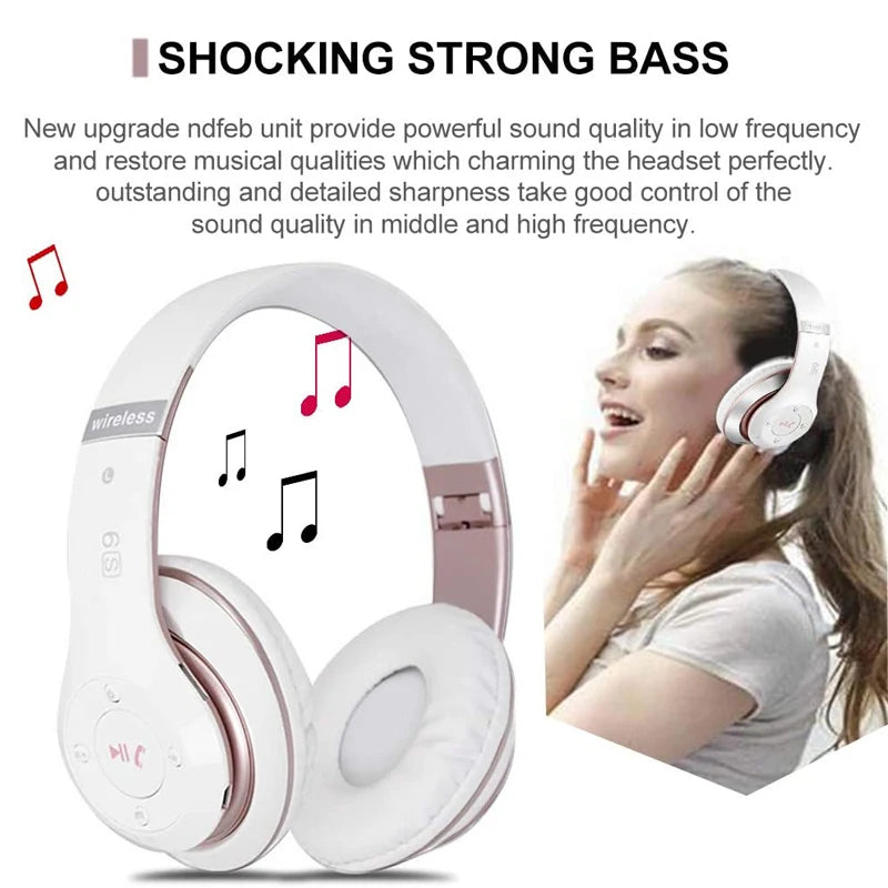 Noise Cancelling Bluetooth Wireless Foldable Headphones