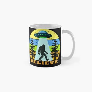 Bigfoot Ufo Alien Believe Classic Mug