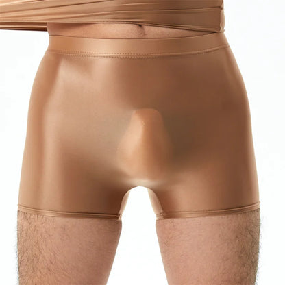 Shiny Glossy Transparent Ultra-thin Boxer Briefs