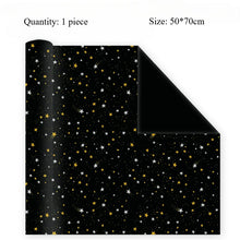 50*70cm Star Wrapping Paper Meteor Ribbon Gift Box