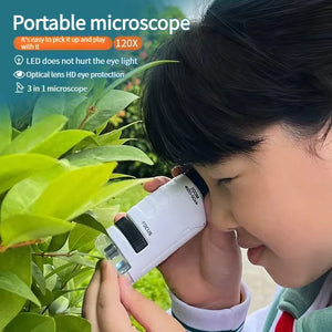 Pocket Microscope with LED Light Science Toy