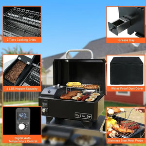 Electric Wood Pellet Grill and Smoker