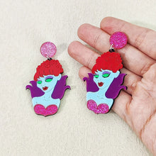 KUGUYS Glitter Holiday Dangle Earrings