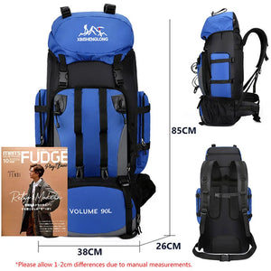 90L Waterproof Large Capacity Backpack