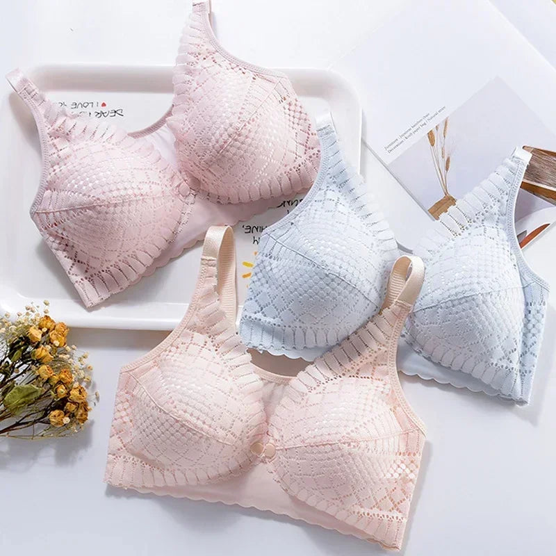 Front Button Maternity Nursing Bra Adjustable