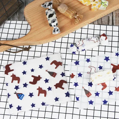 100Pcs Candy Wrappers Wax Paper Sheets