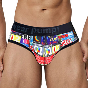 Racing Flag Plaid Printed Breathable Soft Briefs