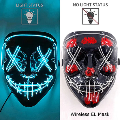 The Purge Horror Wireless LED Glow Mask