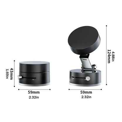Double Sided Hands-Free Vacuum Adsorption Magnetic Suction Cup Phone Mount