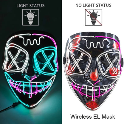 The Purge Horror Wireless LED Glow Mask