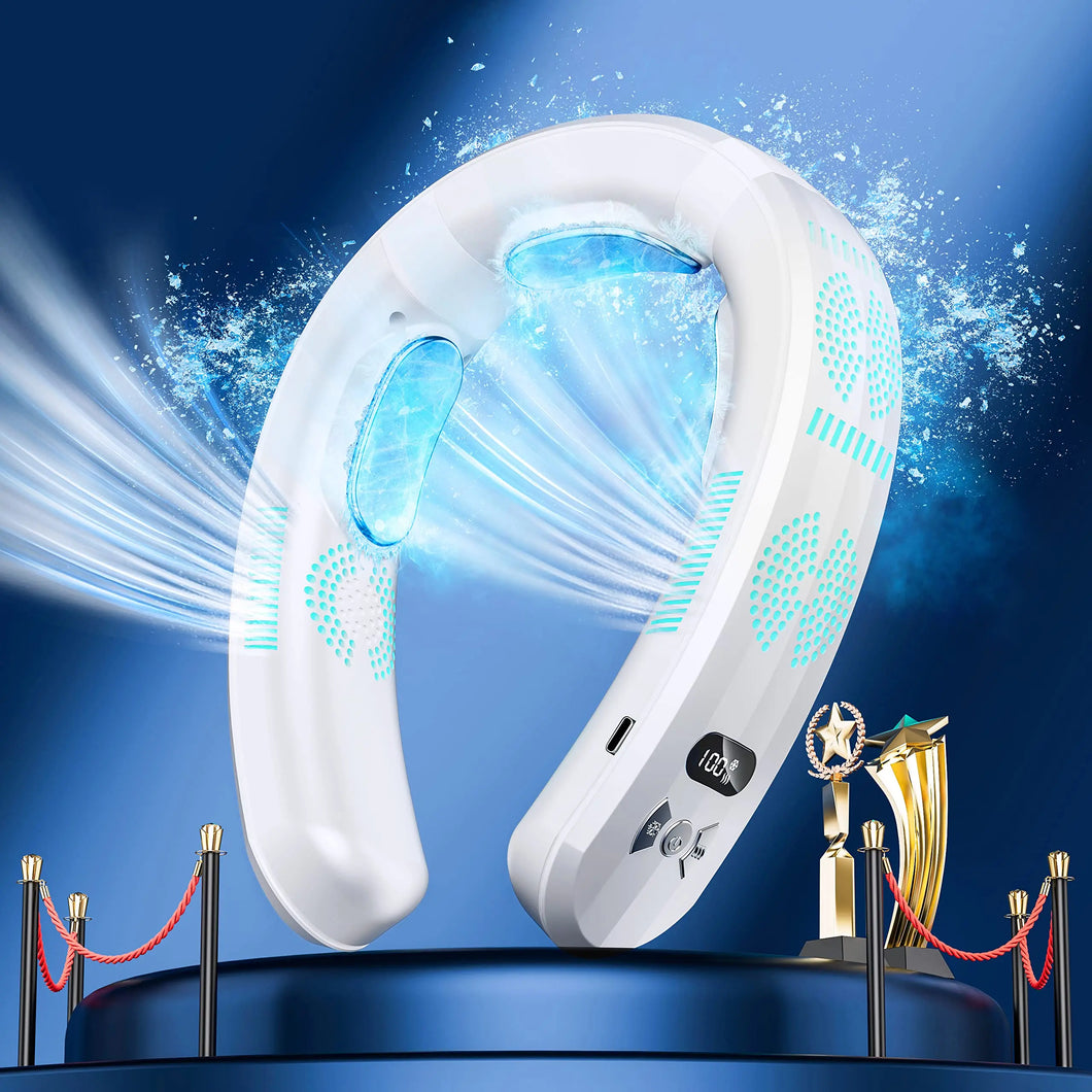 Wearable Rechargeable Portable 3 Speed Neck Fan
