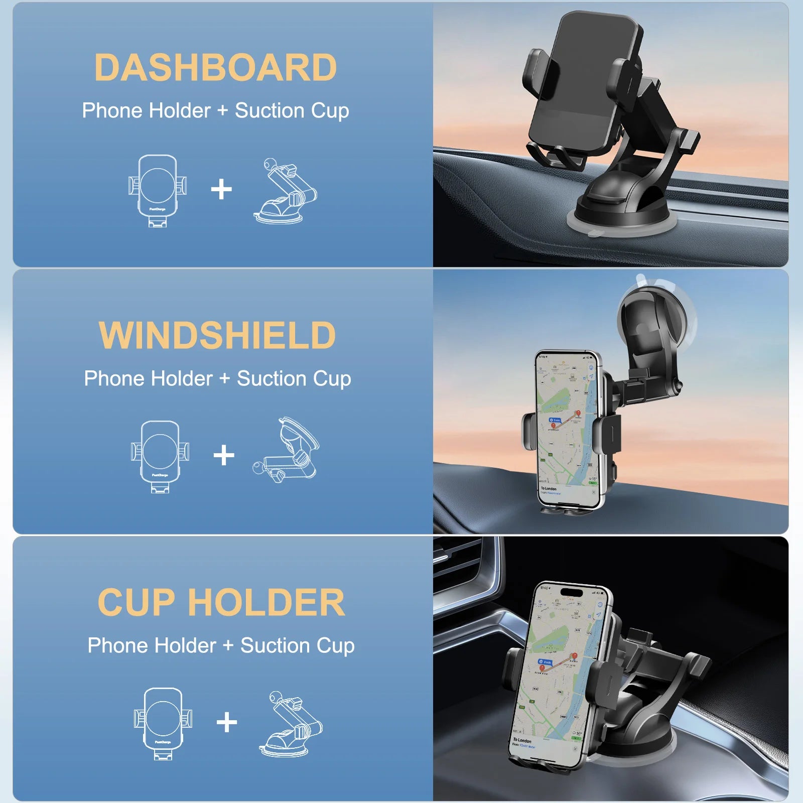 Wireless Car Charger Phone Holder