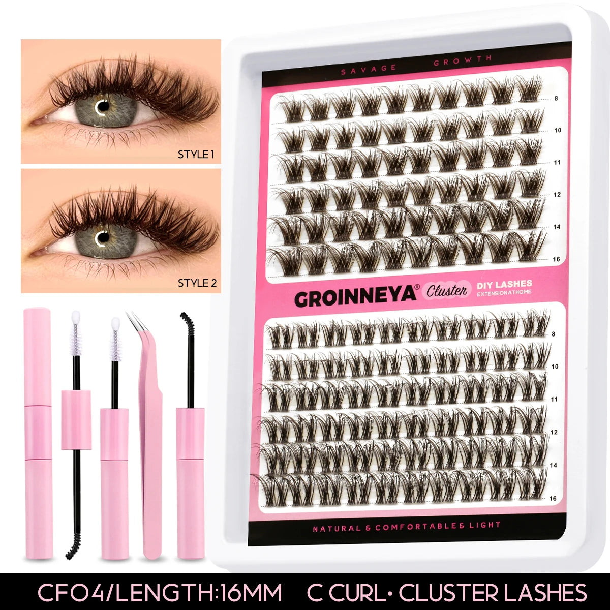 Lash Extension Kit With Lash Bond and Seal Makeup Tools