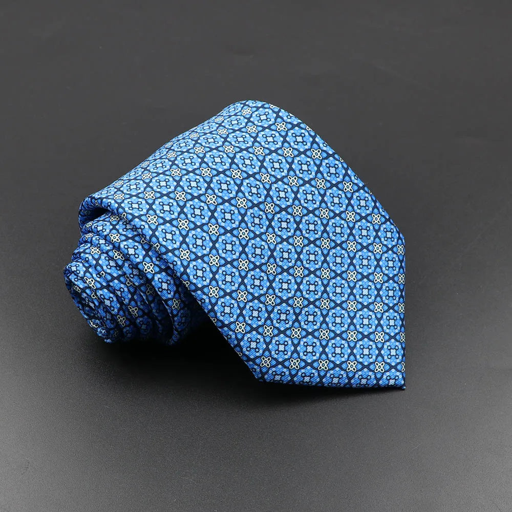 Silk 7.5cm Soft Colorful Novelty Necktie