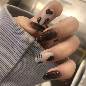 24pcs Mid Length Removable Wear Full Cover Nails