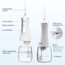 Dental Oral Irrigator Household Water Flosser Oral 5 Nozzles 3 Modes