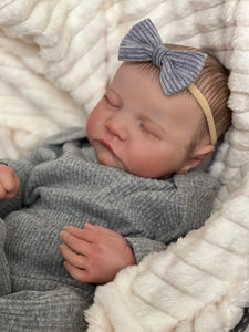 Lifelike 3D Skin Tone Newborn Baby Doll with Visible Veins