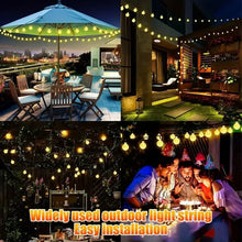 Solar String Lights 100 LED Crystal Globe Solar Lights