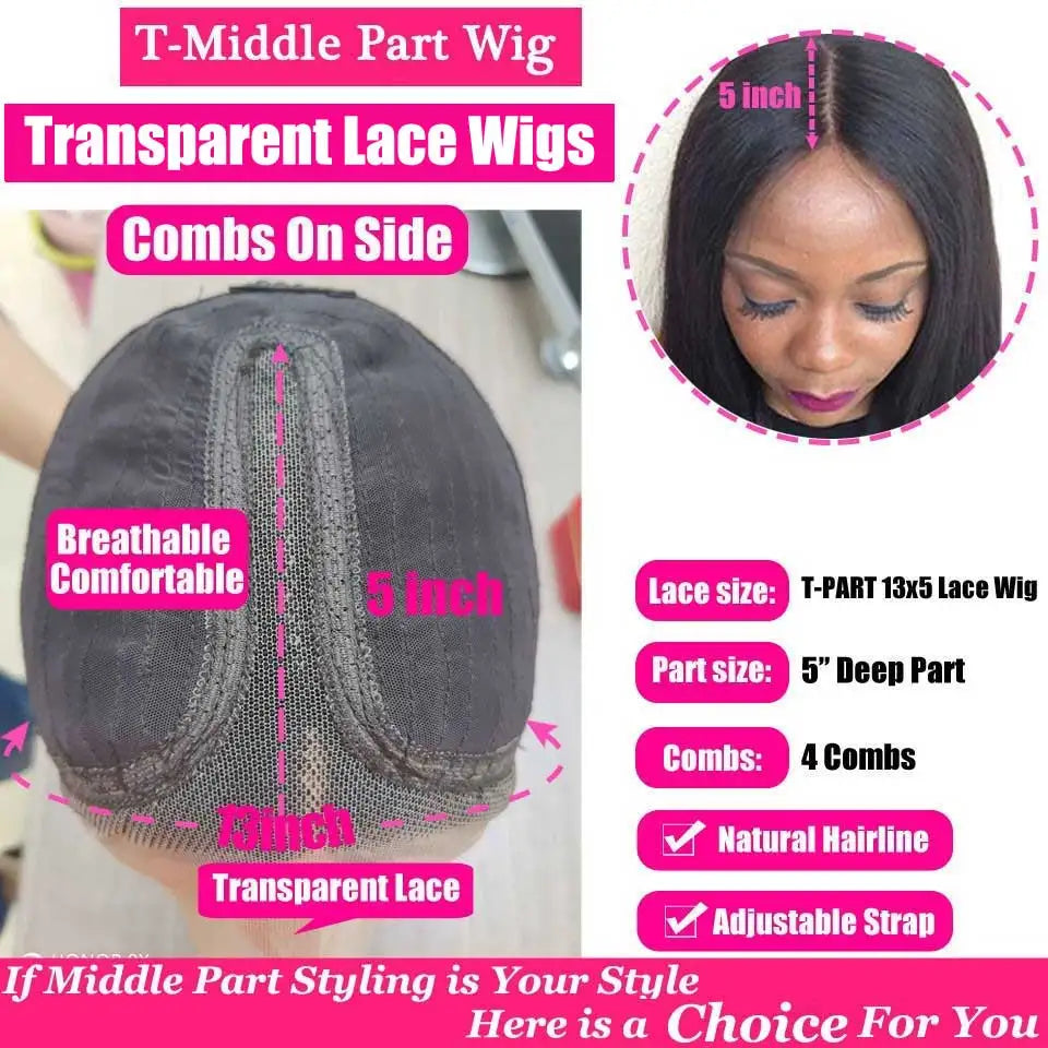 Red Bob Human Hair Straight Short Wig