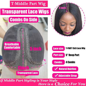 Red Bob Human Hair Straight Short Wig