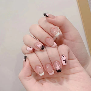 24pcs Mid Length Removable Wear Full Cover Nails