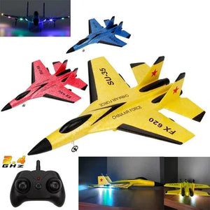 SU35 2.4G Remote Control Flying Model Glider Airplane With LED Lights
