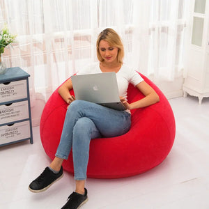 Inflatable Flocking Sofa Chair